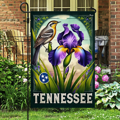 Tennessee State Mockingbird and Iris Flower Garden Flag House Flag | eBay